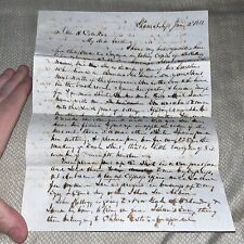 1851 Pre Civil War Letter Almeron Hyde Cole to Brother Dan H - New York Senator picture
