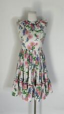 Vintage 50s Floral Ruffle Day Dress  picture