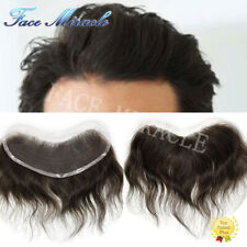 Men Frontal Hairpiece Full French Lace Mens Toupee Human Hair Replacement System picture