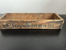 Vintage Cloverbloom Wooden Cheese Box, Primitive, Made in USA picture