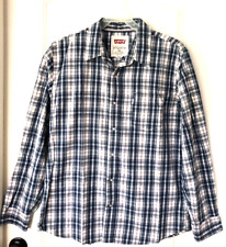 Men's UPDATED 'MODERN' SLIMMER FIT LEVI'S PLAID WESTERN SHIRT - Pearl Snaps - XL picture