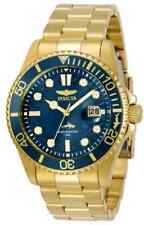 NEW Invicta Men's 43MM Pro Diver Quartz 3 Hand Blue Dial Gold-tone Watch picture