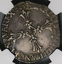 1605-9 NGC XF 45 France 1/4 Ecu Henry IV Rennes Silver Coin POP 1/1 (24021701C) picture