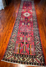 Exquisite 1960's Authentic Vintage Mint Hand Made Knotted Runner 14' x 4' ft picture