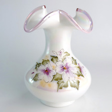 Fenton Art Glass Family Signature Don Fenton Vase Limited Editon #499 made 2000 picture