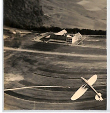GERMANY GLIDER Aviation Postcard WOLF HIRTH *LOOPING* Real Photo {ex Slater}PG33 picture