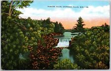 Wisconsin WI, Duncan Falls, Waterfalls, Chippewa Falls, Nature, Vintage Postcard picture