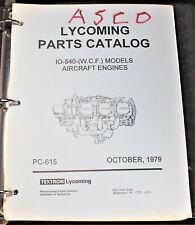 1979 Textron Lycoming IO-540-WCF Aircraft Engine Parts Catalog Manual picture