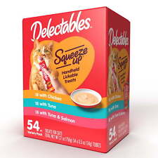 Delectables Squeeze Up Interactive Lickable Wet Cat Treat Flavor Variety Pack picture