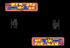 NEW BLACK Arcade  Cocktail Table Underlay Ms. Pac-Man 23