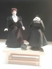 Miniature Dollhouse Porcelain Woman Doll Artisan made 1:12 scale & Extra Dress picture