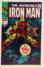 Stan Lee Signed Iron Man #1 11x17 Marvel Art Lithograph 1993 LOA Cert picture