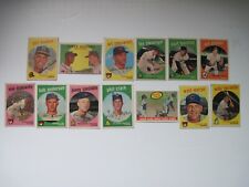 1959 Topps Baseball Card Lot of (13) Hank Aaron #467 Eddie Mathews #212 MLB '59 picture
