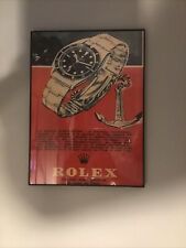Rolex Vintage Advertisement Reprint Poster Watch Framed wall 11x15 Submariner picture