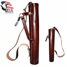 Back Arrow Quiver Genuine Cow Leather Arrow Holder Traditional Handmade Quivers picture