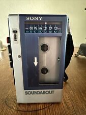 Vintage SONY Soundabout Cassette-Corder AM FM Radio Walkman WA-11 Works picture