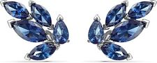 NIB SWAROVSKI #5536549 LOUISON Blue Earrings PE Rhodium Plated SWE picture