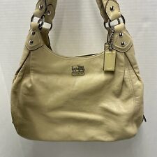Maddison Maggie COACH Shoulder Bag Tan Leather Purse C1082-14336 picture