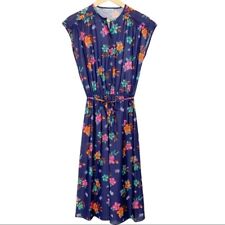 Vintage Grissom Lane Womens Sleeveless Midi Dress Womens Floral Print Size M picture