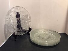 Set of 6 Cristal d'Arques Durand Antique Clear Etched Glass 10