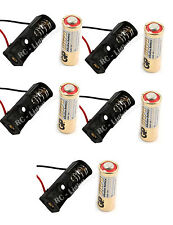 5 Pcs 23A / A23 Battery ( 12V ) with Clip Holder Box Case Black 5 pc picture
