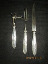 Antique Sterling Silver French Carving set picture