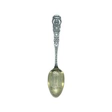 Vintage Masonic Temple Chicago Blue Lodge Sterling Silver Souvenir Spoon picture