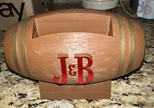 1960’s J&B Scotch Whiskey Cocktail Napkin Barrel Plastic Bar Accessory (NM) picture