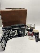 Vintage Polaroid Land Camera Model 110A w Case & Accessories Collectors picture