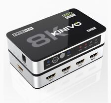 Kinivo 8K HDMI Switch with Remote 4 in 1 Out- 4 Port, 8K 60Hz, 4K 120Hz HDMI 2.1 picture