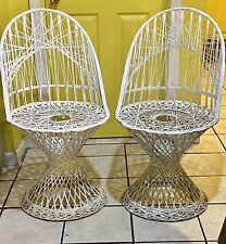 Vintage Pair MCM Spun Fiberglass Chairs By Designer Russel Woodard Circa 1960s picture