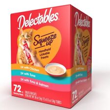 Delectables Squeeze Up Lickable Wet Cat Treat Flavor Variety Pack, 0.5oz,72 Pack picture