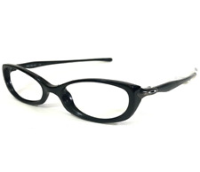 Vintage Oakley Eyeglasses Frames Soft Top 4.0 Jet Black Wrap Oval 49-17-134 picture