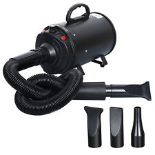 Pet Dog Hair Dryer 3.2HP Adjustable Speed Dog Grooming Blow Dryer w/Heater Black picture