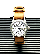 Hamilton Khaki Field Mechanical White Dial Leather Men's Watch H69439511 picture