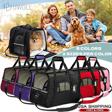 Pet Dog Cat Carrier Soft Sided Comfort Bag Travel Tote Case Airline Approved US picture