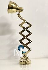 Mid Country Vintage Wall Mount Adjustable Swing Arm Brass Antique Lamp Fixture picture