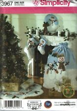 Simplicity Sewing Pattern 3967 Christmas Toy Bag Stocking Wreath Tree Skirt picture