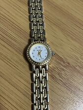 Vintage Women’s Becora Gold & Silver Tone White Dial Watch New Old Stock PERFECT picture