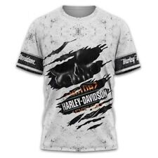 HOT SALE_ Harley-Davidson 3D T-Shirt Grey Limited Edition Best Quality S-5XL picture