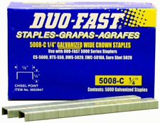 Duo Fast 5008C 20 Gauge Galvanized Staple 1/2-Inch Crown x 1/4-Inch Length, 5000 picture