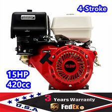 15HP 4 Stroke 420cc OHV Horizontal Shaft Gas Engine Recoil Start Go Kart Motor picture