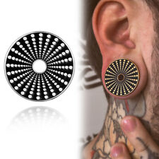2PCS New Ear Gauges 316 Stainless Steel Tunnels Plugs Expander Stretchers picture