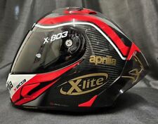 SALE X-Lite X803RS 50th FREE DARK Visor GOLD APRILIA STICKERS Motorbike Helmet picture