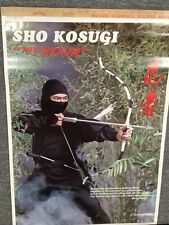 Original Vintage 1980s Ninja Poster Martial Arts Karate Battle Chinese picture