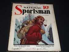 1932 JANUARY NATIONAL SPORTSMAN MAGAZINE NICE ILLUSTRATED FRONT COVER - E 54 picture