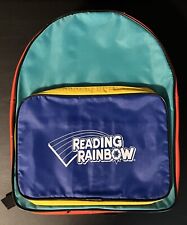 Vintage 1980’s Reading Rainbow 🌈 Bright Multicolored Backpack- Great Condition picture