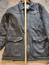 Schaefer Outfitter Men's L Jacket Gray Ranch Coat Made In Texas  picture