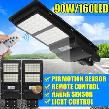 1/2 Pack Commercial Solar Street Light Motion Sensor Lamp Dusk To Dawn Road Lamp picture