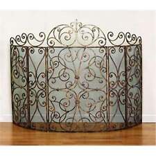 Delamere Design 5-Panel Antique Gold Fireplace Screen picture